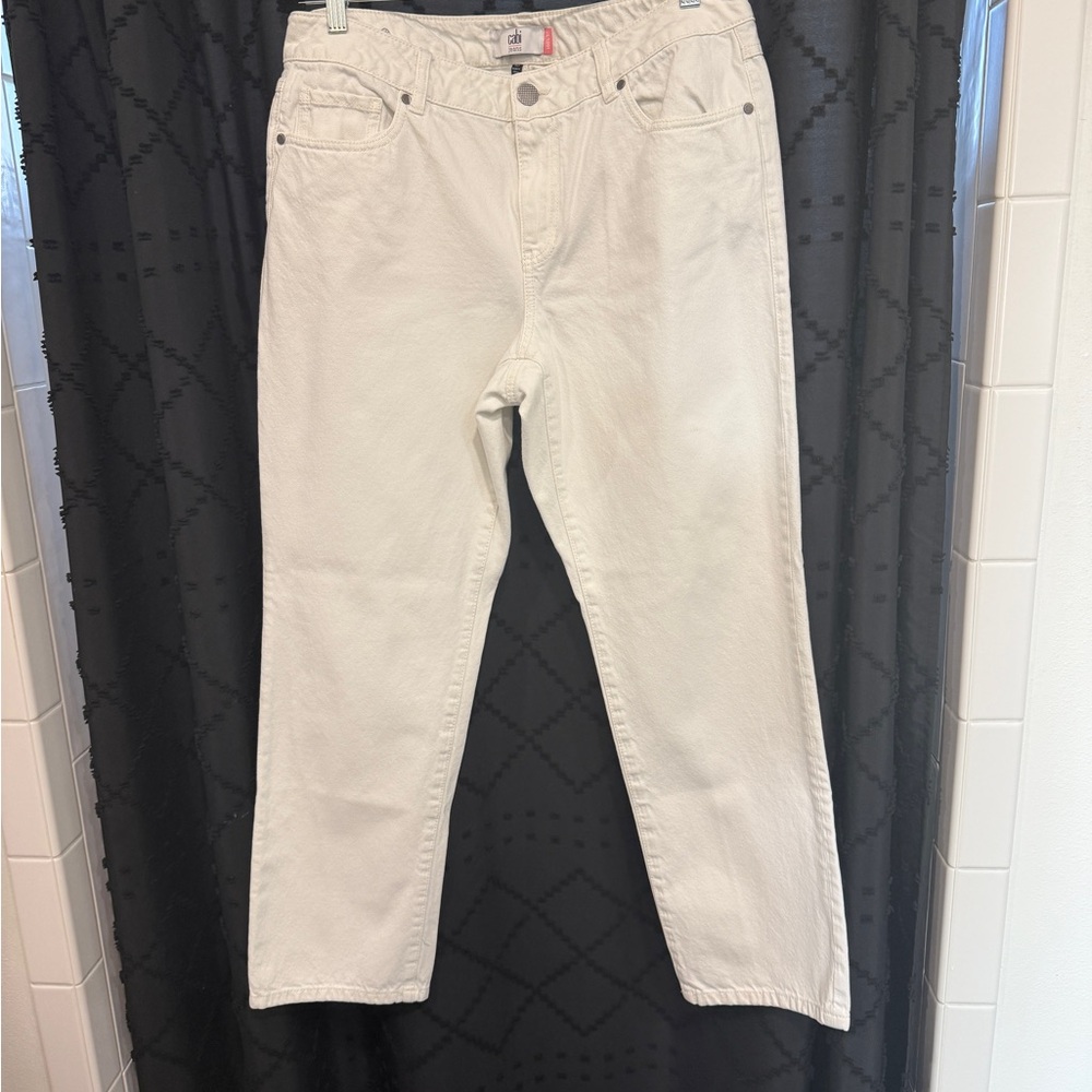 CAbi white Straight Jeans